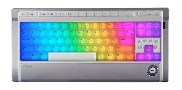Teclado multicolor