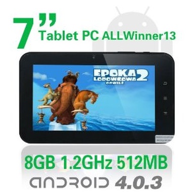 Tablet de 7 pulgadas Google Android 4.0 AllWinner A13