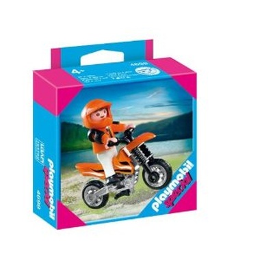 Juguete: Playmobil niño haciendo motocross