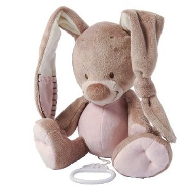 Peluche musical en forma de conejito de Nattou