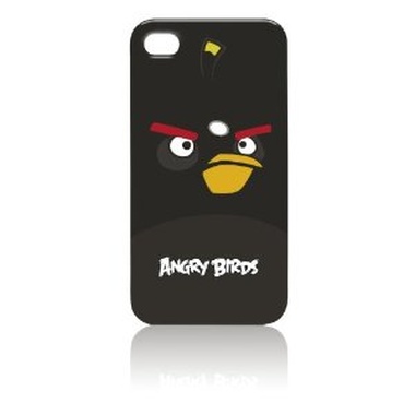 Funda para Apple iPhone 4/4S, modelo Angry Birds pájaro negro
