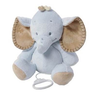 Peluche musical en forma de elefantito de Nattou