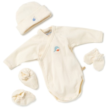Conjunto para bebé recién nacido de Nattou en beige
