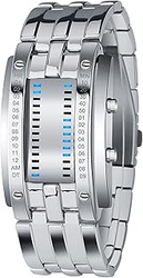 Genérico Gen Mens Binary Watch Casual Sports Backlight Fashion Quartz Movement Led Digital Wut Wristwatch para Fiestas al Aire Libre