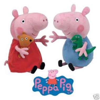 Peluches Peppa Pig y George