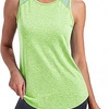Camiseta Deportiva Mujer sin Mangas Espalda de Malla Fitness Yoga