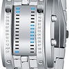 Genérico Gen Mens Binary Watch Casual Sports Backlight Fashion Quartz Movement Led Digital Wut Wristwatch para Fiestas al Aire Libre