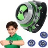 Nzkeuf Reloj Proyector para Niños, Reloj Proyector de Pulsera con 10 Imágenes, Fanáticos del Anime, para Regalos de Cumpleaños, Juegos de rol Infantiles