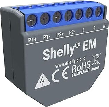 Shelly EM - Medidor sin convertidor de Voltaje