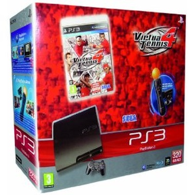 Pack PlayStation 3 - 320 Gb + Virtua Tennis 4 y Starter Pack Move