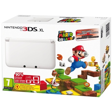 Pack Nintendo 3DS XL Blanca + Super Mario 3D Land