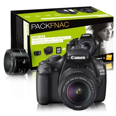 Canon 1100D + 18-55 IS+ 55-250 IS Kit Cámara Réflex Digital 