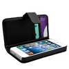Funda / Cartera negra para iPhone 5