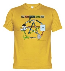 Camiseta ROCK, PAPER, SCISSORS, LIZARD, SPOCK