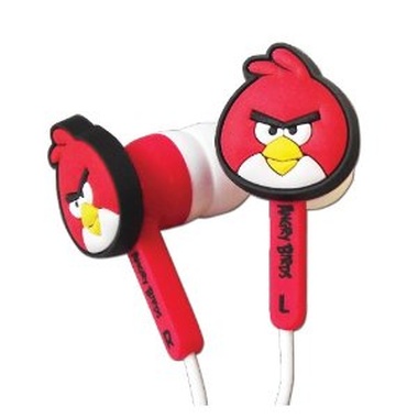 Auriculares rojos Angry Birds