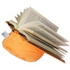 Almohadón naranja de lectura para libro