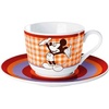 Taza y plato de café (200 ml) Mickey Cocolat