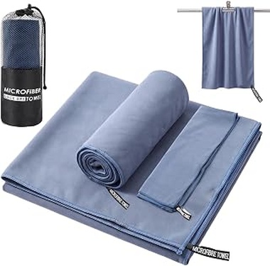 Toalla Microfibra Deporte - Secado Rápido, Compacta | Toalla de viaje y playa para gym, natación y senderismo - suave como algodón, sin mal olor