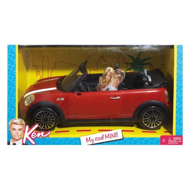 Juguete: Ken en su mini cooper