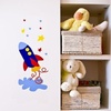 Vinilo decorativo infantil "Cohete espacial"