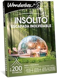 WONDERBOX - Caja Regalo - Insólito - Escapada Inolvidable - para 2 Personas | 1 o 2 noches con desayuno(s) y cena o bienestar - Más de 200 estancias - Burbujas, cabañas en los árboles, casas flotantes