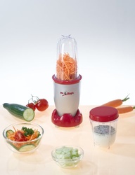 Batidora multifunción, color rojo/gris
