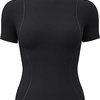 Camiseta Deportiva de Manga Corta para Mujer, Camisetas de Yoga para Correr, Camiseta Elástica Corta