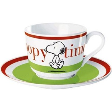 Taza y plato de café (200 ml)  Snoopy time