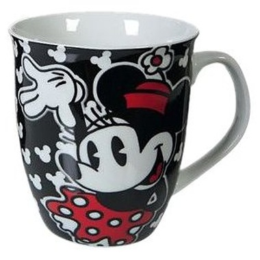 Taza porcelana 350 ml Minnie negra