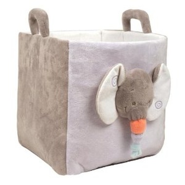 Cesta organizadora de Nattou con forma de elefante