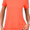 Camiseta Deportiva Mujer Slim Fit Camisetas de Manga Corta Ropa Deporte Secado Rápido para Yoga Running Fitness