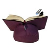Almohadón de lectura morado para libro