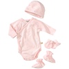 Conjunto para bebé recién nacido de Nattou en rosa