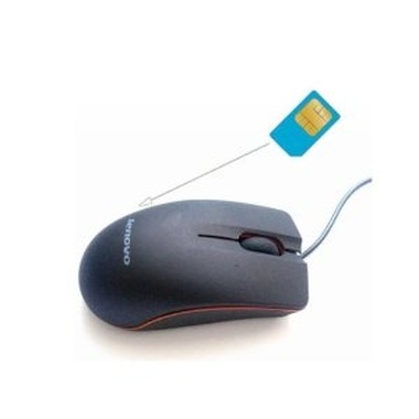 Ratón micrófono espía con GSM SIM