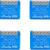 Shelly 1 Mini Gen4, paquete de 4, interruptor de relé inteligente WiFi, 1 canal, 8A, contacto sin potencial, automatización del hogar, control remoto, no se requiere hub, Alexa, Google Home, Apple