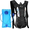 Mochila de Hidratación con Bolsa de Agua 2L, Mochila Hidrófugo para Running y Ciclismo MTB con Red para Casco y Tiras Reflectantes - Ligera Unisex para Trail, Senderismo, Maratón