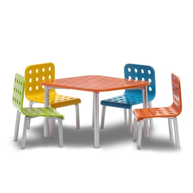 Muebles de jardín en miniatura para casa de muñecas