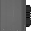 SONOFF Interruptor de luz Inteligente,Interruptor de Pared Wi-Fi Alexa, Interruptores de luz eléctrica,Tipo M5-86 3 Canal. Compatible con Alexa and Google Home .[Cable neutro requerido]