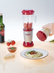 Batidora multifunción, color rojo/gris