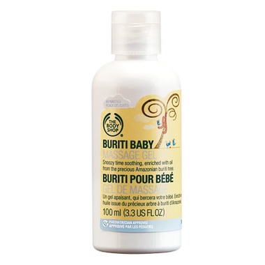 Gel hidratante de masaje para bebé de Buriti de The Body Shop