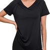 Camiseta Deporte Mujer Cuello en V Ligera y Transpirable