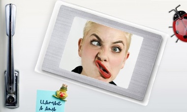 Marco de fotos digital magnético