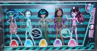Monster High - Pack de 5 muñecas