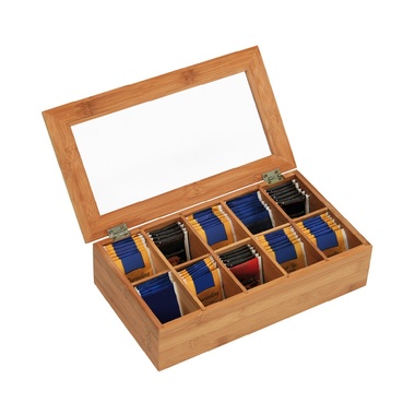 Caja de bambú para infusiones