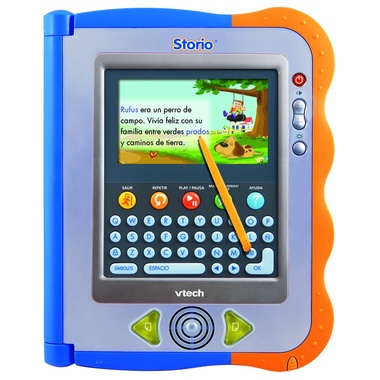 Tablet educativa infantil Vtech Storio azul + Juego Rufus