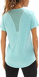 Camiseta Deporte Mujer Manga Corta Holgada y Transpirable