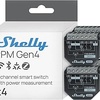 Shelly 2PM Gen4 – Módulo interruptor de persianas con Matter, Zigbee, Wi-Fi, 2 canales 8A, Medición de consumo eléctrico, Control inalàmbrico por app y voz Alexa, Google, Apple HomeKit - 4 Piezas