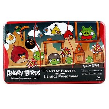 Juego de 3 puzzles Angry Birds