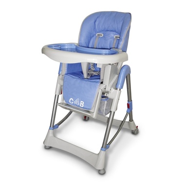 Trona para bebé en color azul con ruedas