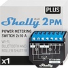 Shelly Plus 2PM - Interruptor Inteligente WiFi & Bluetooth, para Cortinas y Persianas, 2 Canales - 16A, Medición de Energía y Temporizador, Control Remoto por Teléfono, Compatible Alexa y Google Home